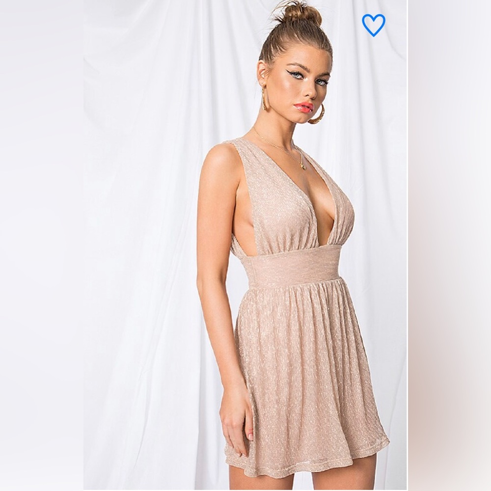 Gold Revolve Superdown Dress Size Small (NEVER WORN)